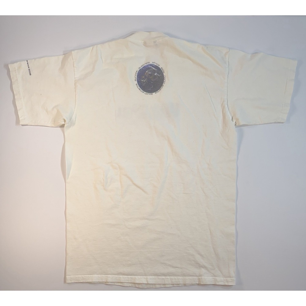 Vintage Gallup World Poll T Shirt Mens Large USA Single Stitch 90s Graphic